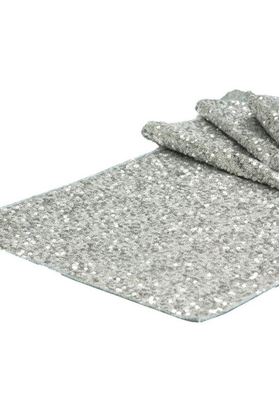 Серветки паєтка срібло