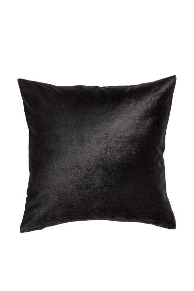 Подушка чорна велюрова