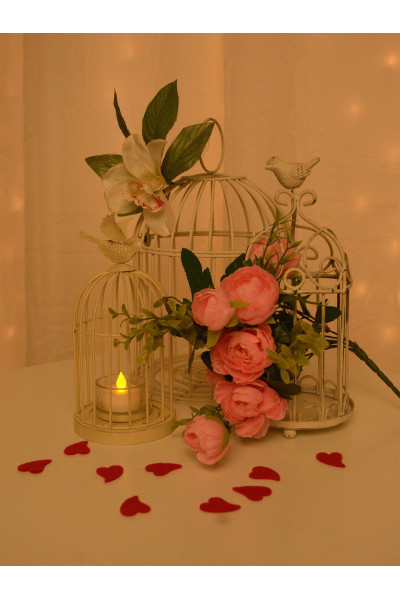 Клітки білі декоративні