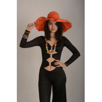 Шляпа-колесо помаранчева