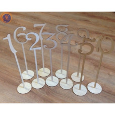 Номерки на стіл на ніжці