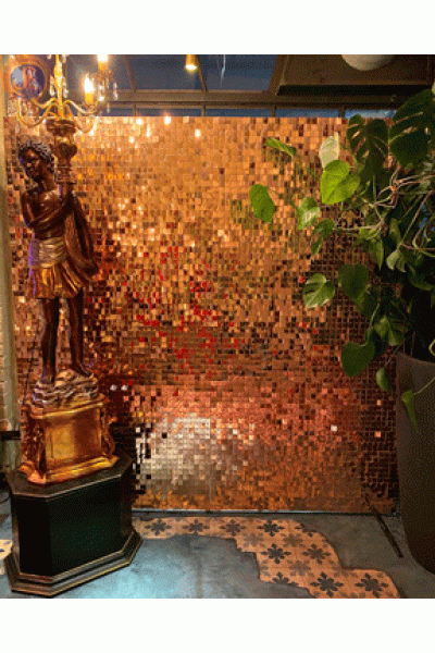 Задник паєтки золото