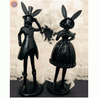 Заєць та зайка black
