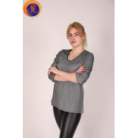 Блуза серебряная