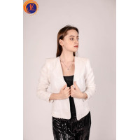 Пиджак белый пайетки