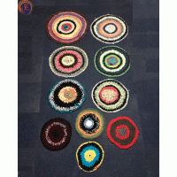 Килимки етно круглі