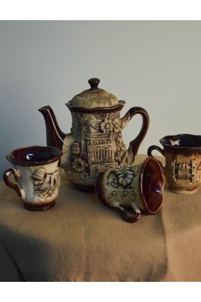 Чайний глиняний набір