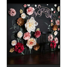 Квіти на грифельній дошці