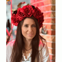 Вінок український червоний