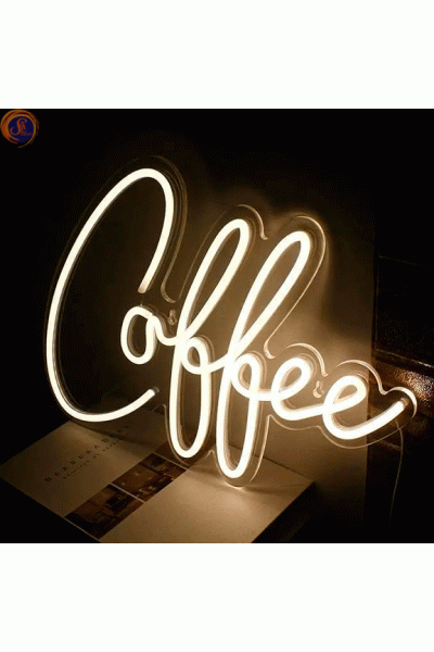 Неонова вивіска "Coffee"
