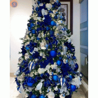 Ялинка синьо-срібна