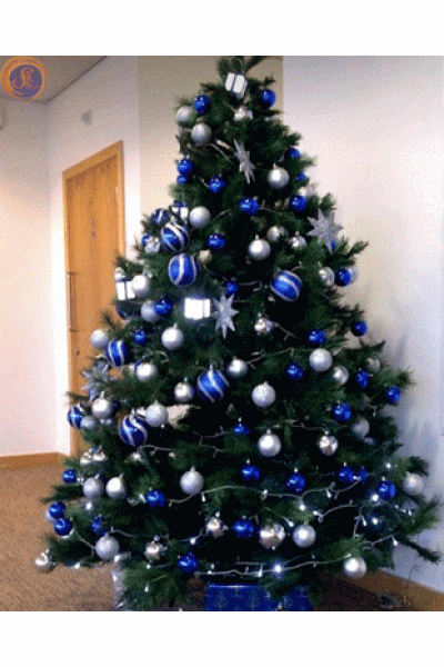 Ялинка синьо-срібна