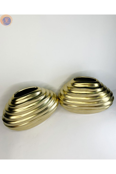 Ваза голд хвиляста