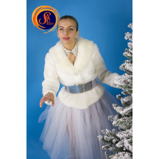 Напівшубок білий