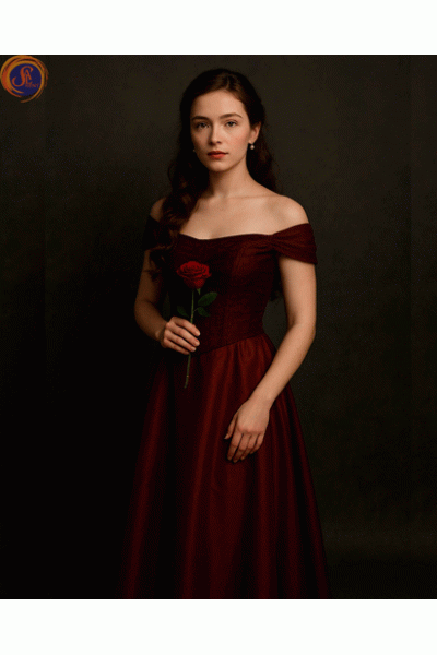 Дама з трояндою