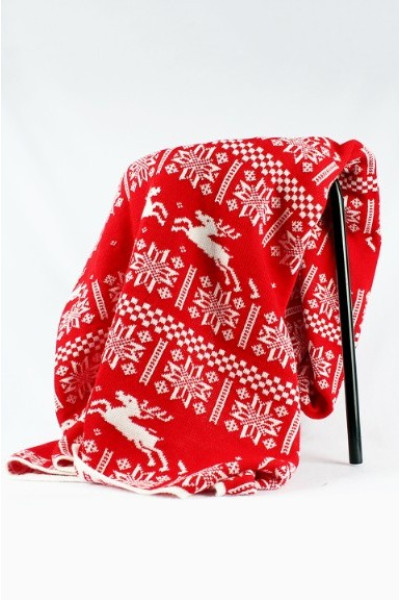 Плед та подушки з оленями