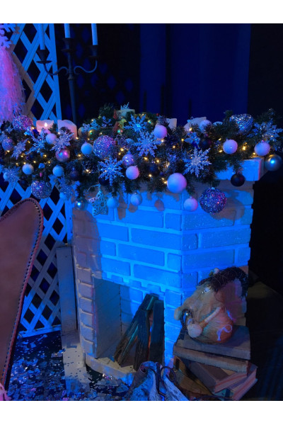 Камін декоративний кутовий