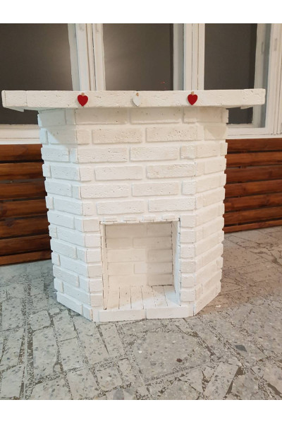 Камін декоративний кутовий