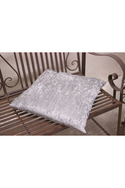 Подушка сіра велюрова