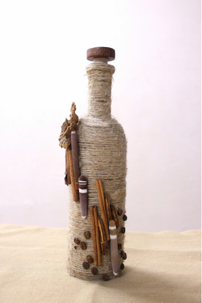 Пляшка з морским декором