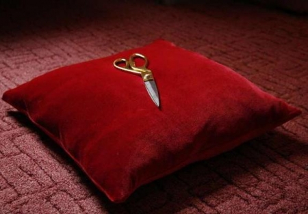 Подушка красная, Подушка для церемонии