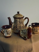 Чайный глиняный набор