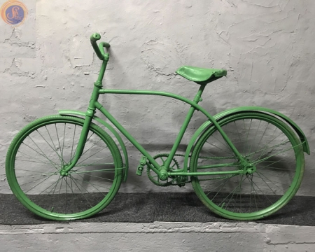 Ретро велосипед зелений