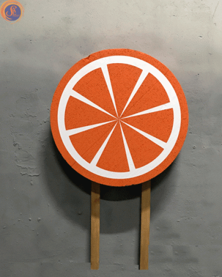 Апельсин з пінопласту