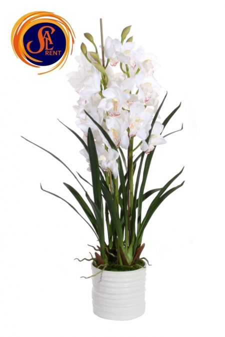 Искусственная орхидея Цимбидиум (высота — 1 м)