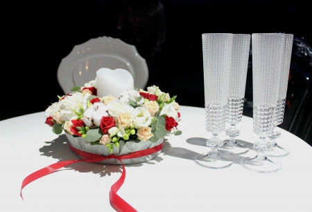 Аренда бокалов для шампанского из акрила на свадьбу, Киев | SAL-rent