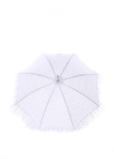 Зонт белый ажурный